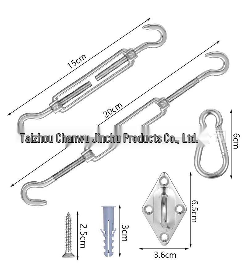 304 Stainless Steel Sunshade Sail Accessories: Diamond Buckle Tensioner