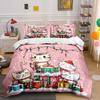 Christmas Cats with Gifts Bedding Duvet Cover Set  (1*Duvet Cover 2*Pillowcases, Without Duvet Insert)