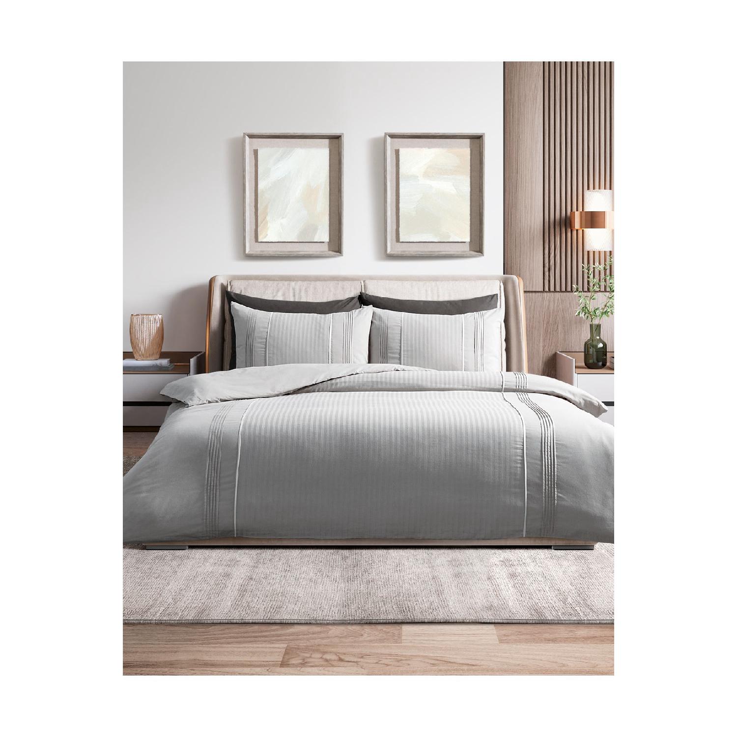 

Комплект пододеяльников Mousse с двойной ребристостью - серый