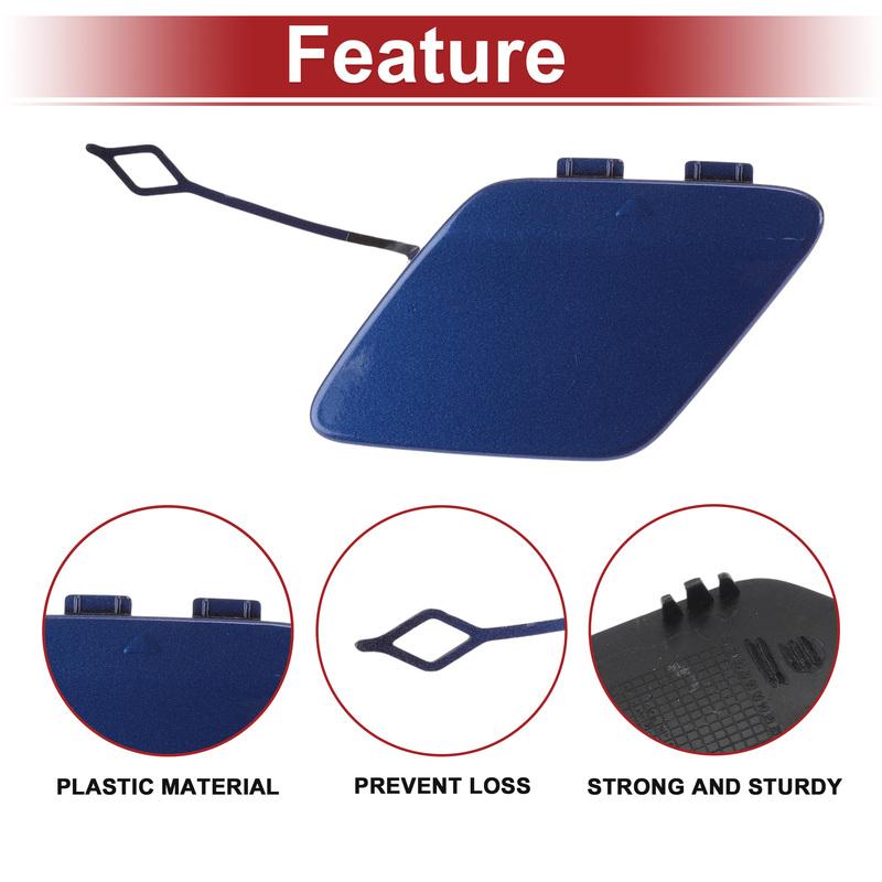 X Autohaux Rear Car Tow Hook Cover Cap for BMW 428i No.51127363264 Estoril Blue Metallic
