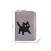 New Cat Short Wallet Large Capacity Multi Functional Card Holder Multi Slot Zipper Coin Purse