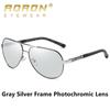 aoron Metal Frame Day Night Vision Photochromic Polarized Sunglasses Outdoor Fashion Design Anti Glare UV400 Driving Fishing Cycling Sport Glasses