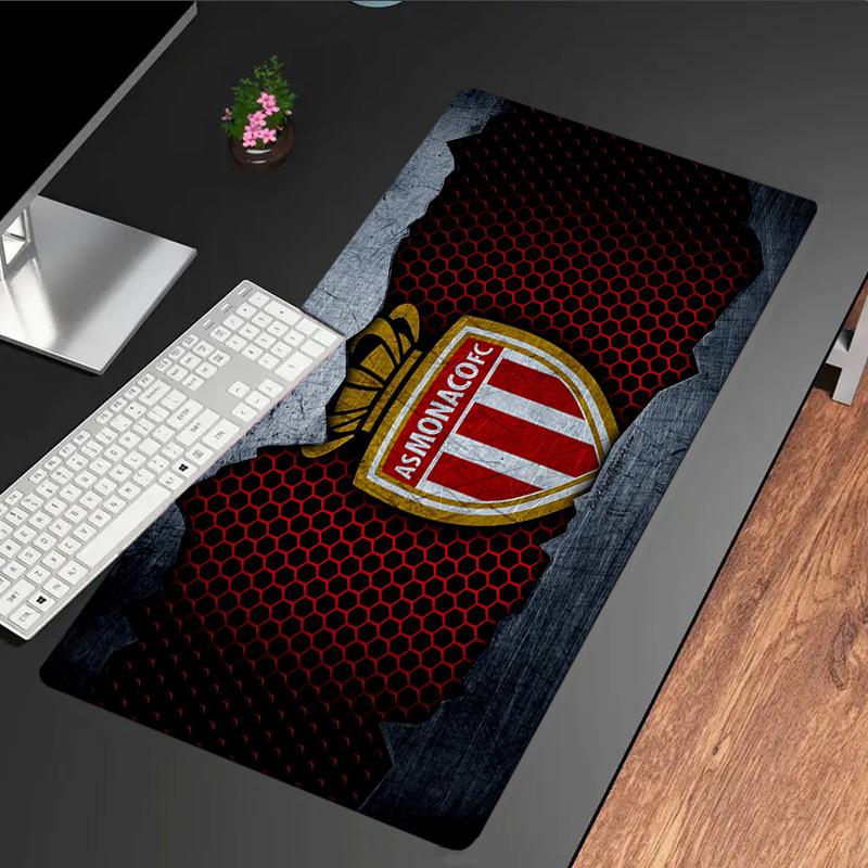 As Monaco Fc Crest Mouse pad Mouse pad, Gaming Mouse Pad, keyboard pad, Desk Decor for computer notebook Fan Gift Birthday Gift
