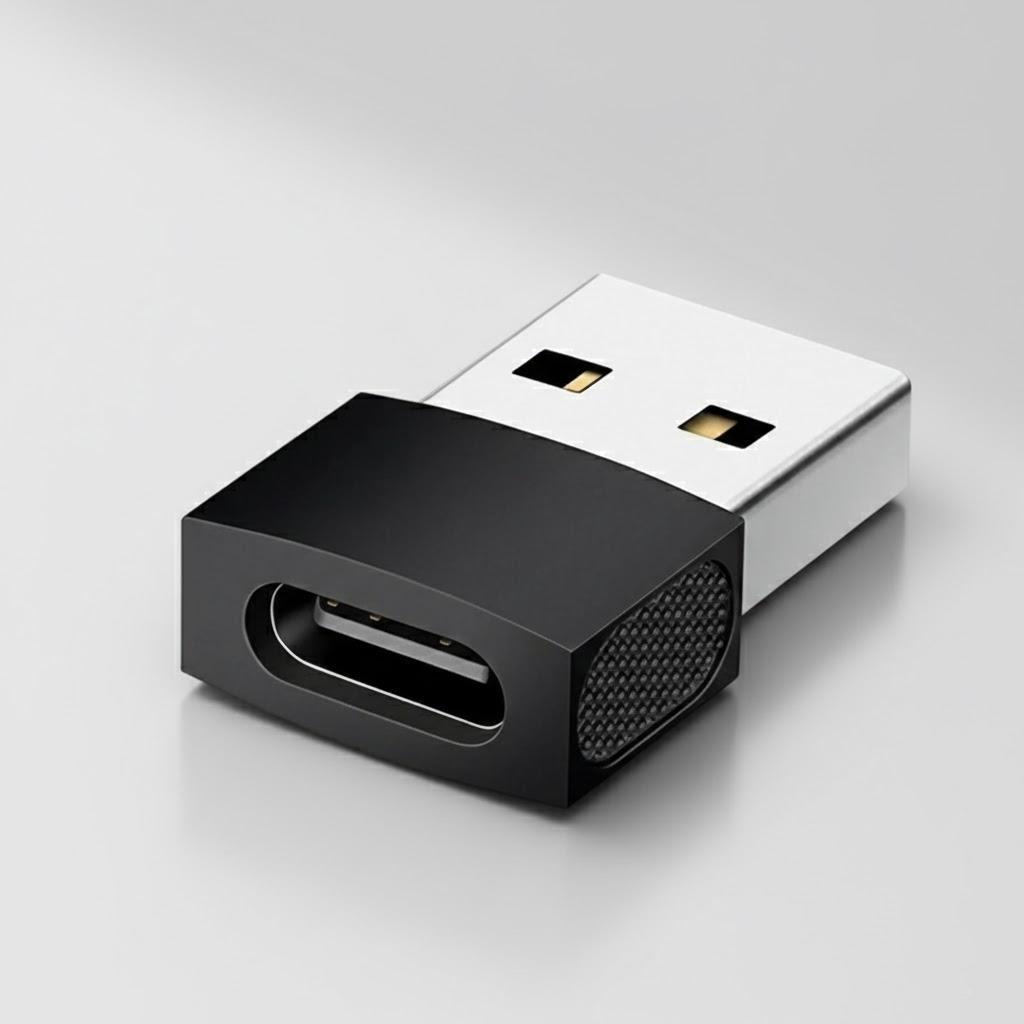 USB Type C Adapter 6A USB 2.0 Type A Male To Type C Female Converter for Charging and Data Transfer