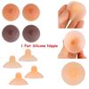 1 Pair Soft Silicone Washable Reusable Self-Suction Breast Nipple Stickers