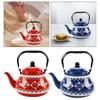 Ceramic Teapot Tea Kettle Enamel Kettle Porcelain Tea Kettles for Boiling Hot Water for Outdoor Household Hotel Picnic Kitchen