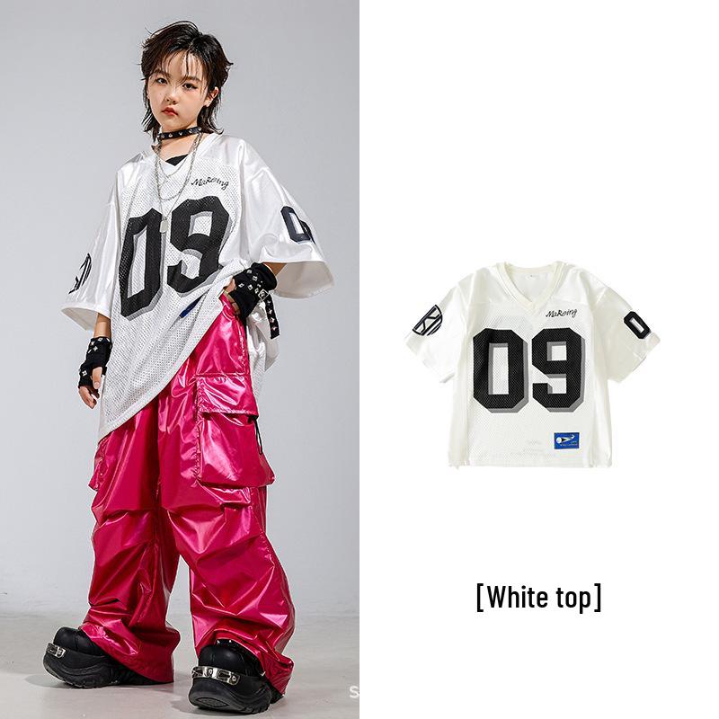 Street Style Hip Hop & Jazz Dance Outfit pro děti - Letní vystoupení pro chlapce a dívky