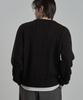 WORK ON BODY OFF Tord Semi-Overfit Cable Henley Neck Knit [Black]