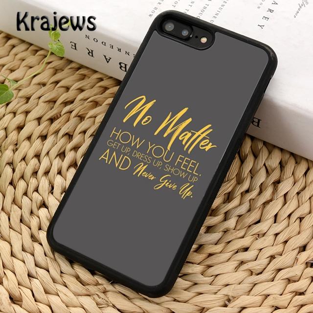Krajews berühmtes motivierendes Lebenszitat-Telefon-Kasten-Abdeckung für iPhone 14 6s 7 8 plus X XR XS 11 12 13 pro max Samsung S21 S22 ultra