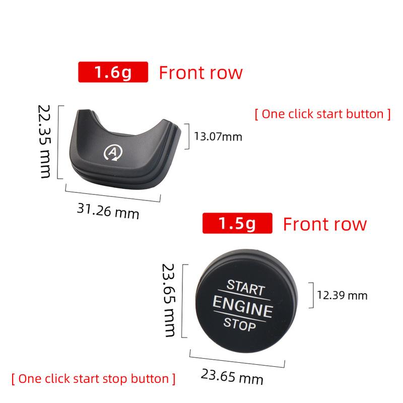 STOP Switch Accessory Key Decor For Mercedes Benz A B CLA Class Jetta W177 W247 W118 W907 W910 Engine START Button Replace Cover