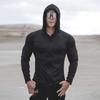 Herren Quick-Dry Ice Silk Kapuzenjacke zum Laufen, Training, Radfahren & Sonnenschutz