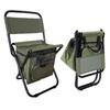 Folding Chair 600D Oxford Cloth Portable Outdoor Fishing Chair with Carrying Strap Storage Bag