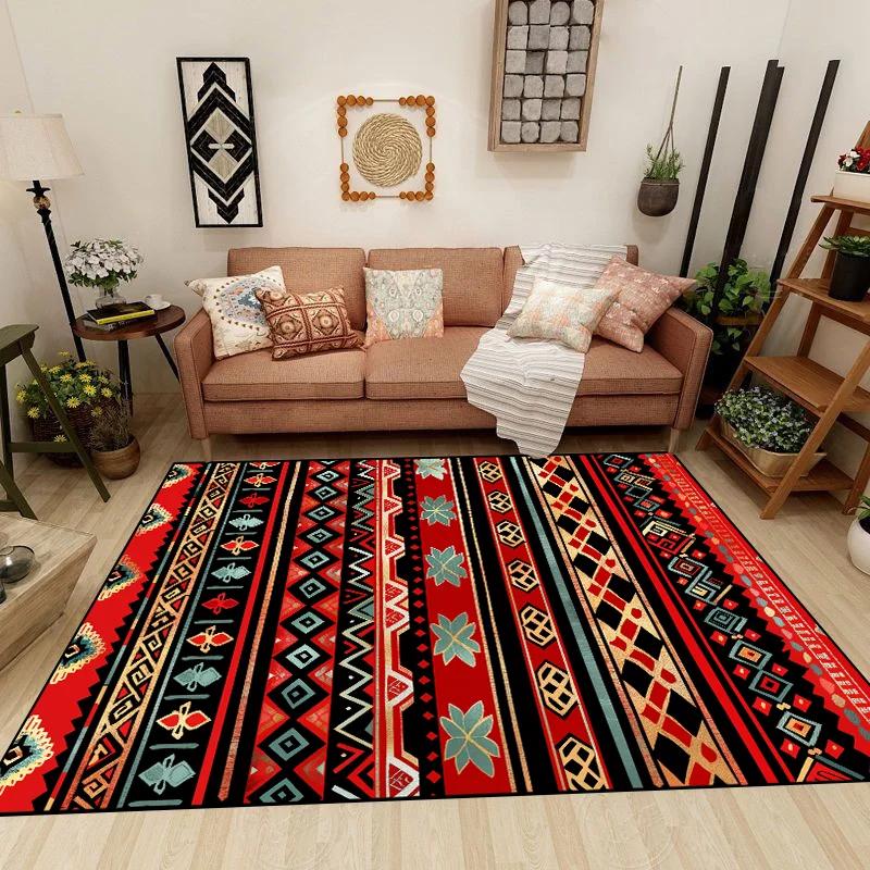 Turkish Bohemia Carpet Washable Non-slip Rug for Bedroom Living Room Home Sofa Decoration Large Decor Floor Fluffy Mat Gift
