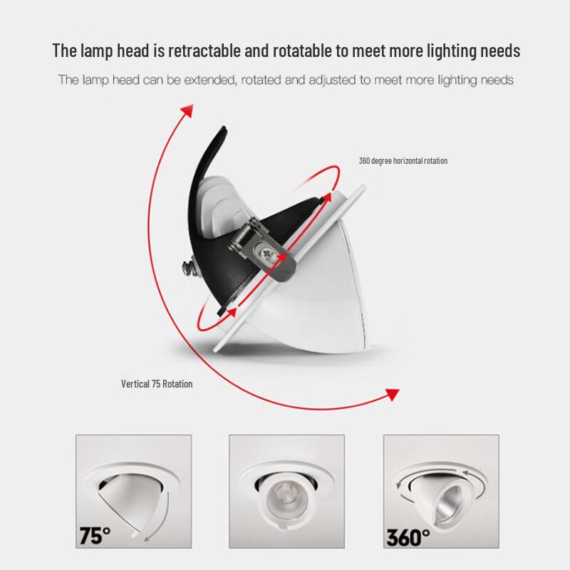 Xuan Yong 18W Adjustable COB Embedded Spotlight