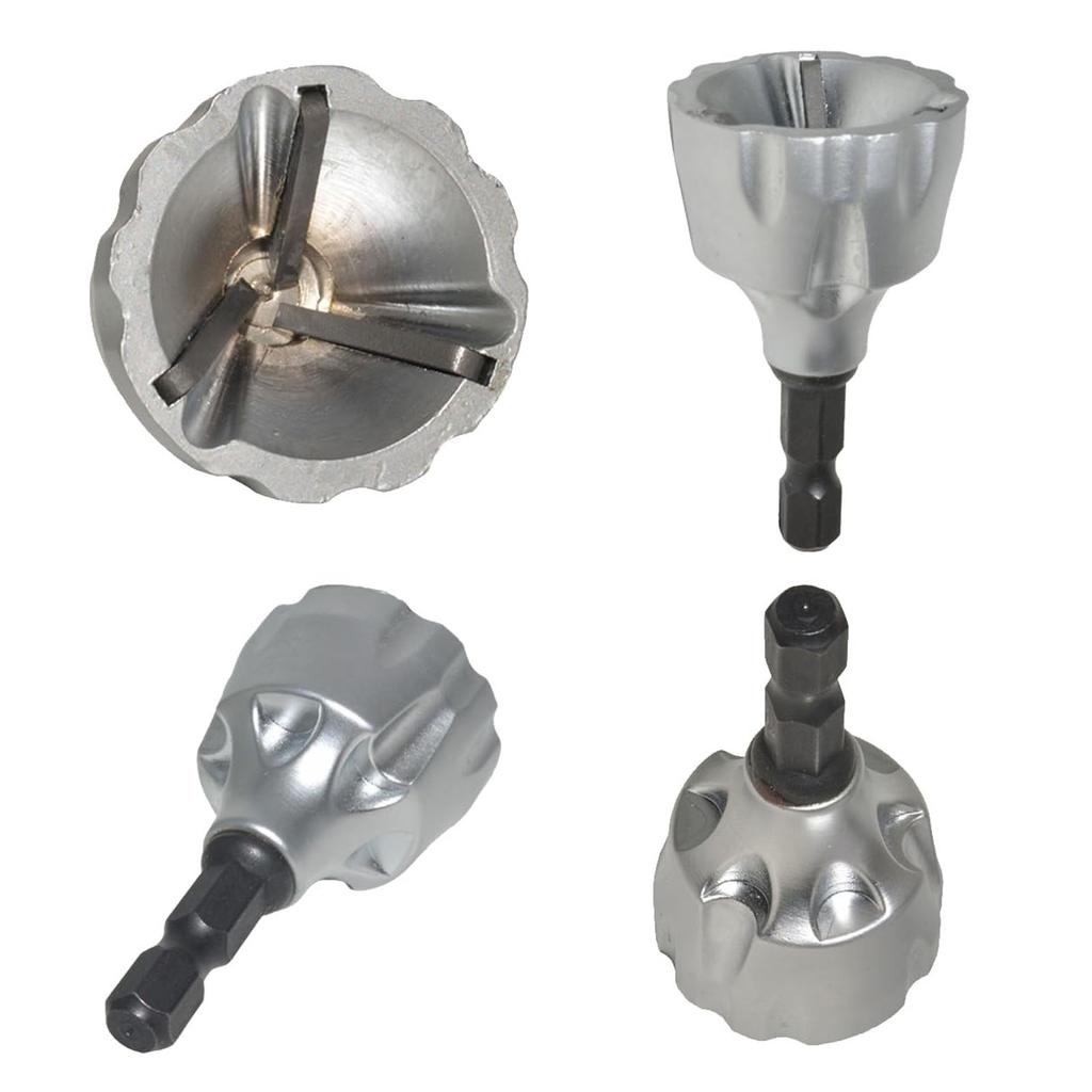 Hexagon Shank Universal Deburring External Chamfer Drill Bits Remove Burr for Metal Bolt Thread Repair Power Tools