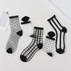 Summer Lace Mesh Transparent Women Socks Ultra-Thin Breathable Women Girls Short Socks Harajuku Vintage Streetwear Crew Socks