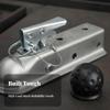 Trailer Coupler with Ball Cap Heavy-Duty Hardware Secure for Towing