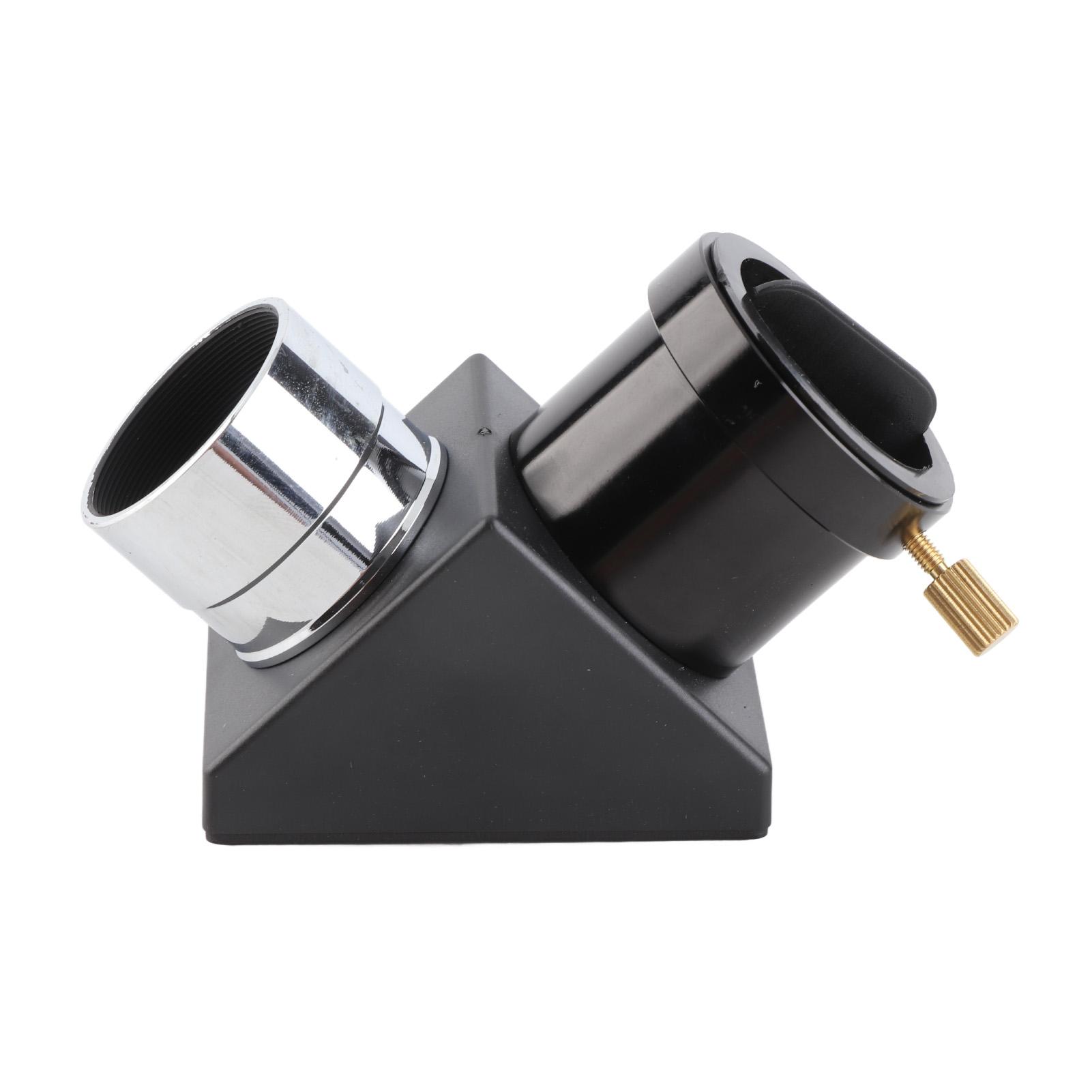 Shoemst Astronomical Telescope Eyepiece Prism 90 Degree Lens 1.25In Diagonal Mirror Prism For Refractor Cassegrain Telescope