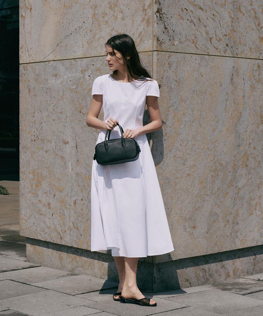 Lamerei Cap Sleeve Dress[Lmbesudr5807]-2Color