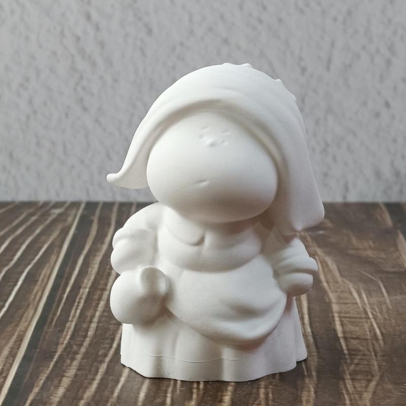 Food Grade Silicone Mold For Baking Epoxy Resin Casting 3D Girl Miniature Sculpture Crafting Tool Candle Soap Making