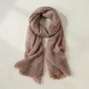 Wool Scarf New Autumn and Winter Solid Color Scarf Medium Long Style Fashionable Shawl Scarf for Women
