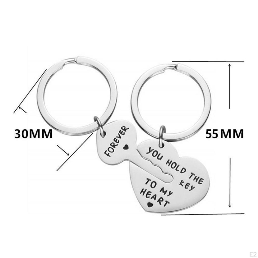 2 X Valentine's Day Keychain Car Boyfriend Girlfriend Couple