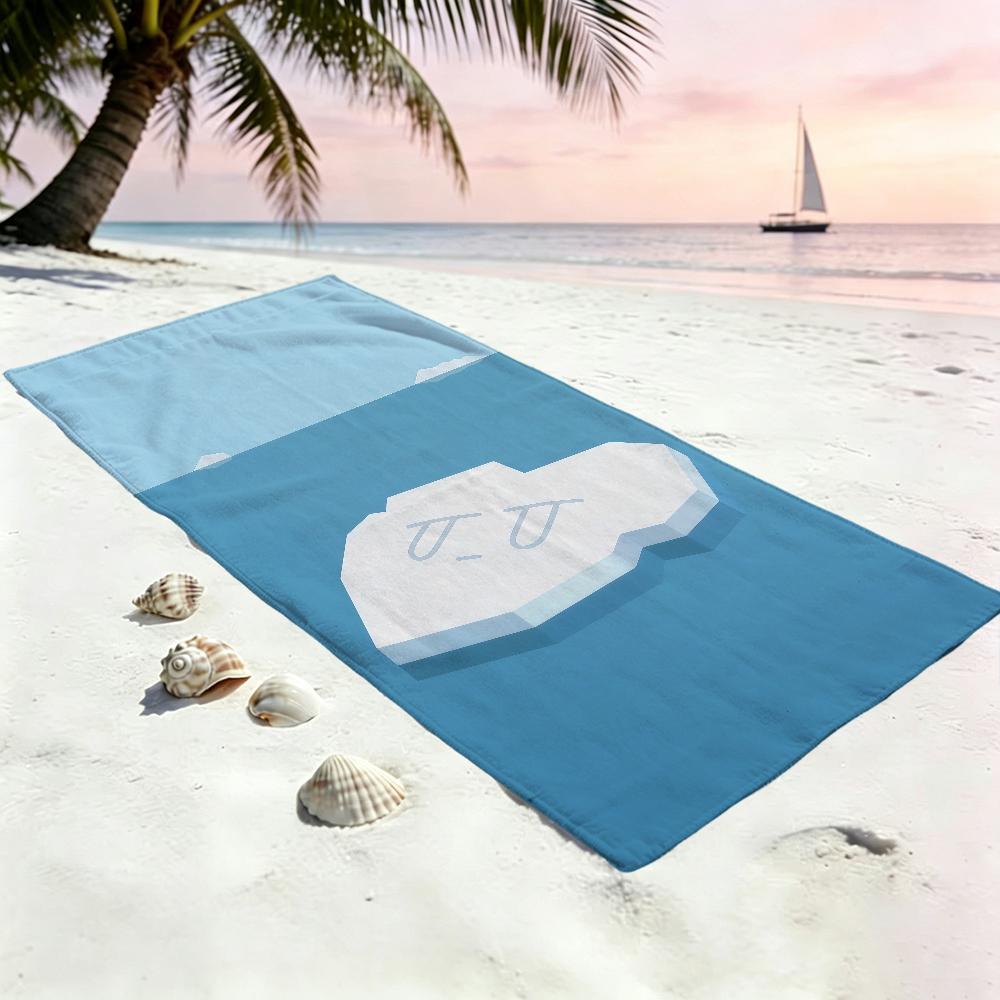 M-minima-list Photo Artwork Towel Large Quick-Drying Microfiber Soft Beach Towel for Travel Fitness Sauna Bathing Camping