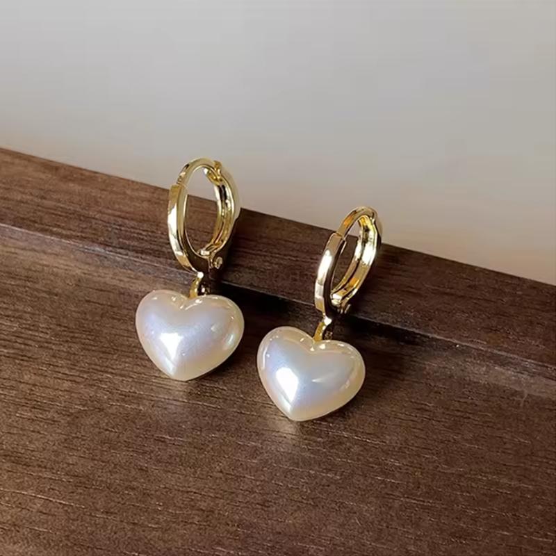 Simple Trend Korean Classic Heart Dangle Earrings Temperament Earrings Pendant For Women Popular Fine Jewelry