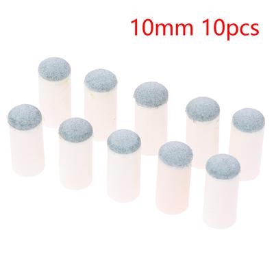 10Pcs 10Mm Slip-On Billiards Cue Tips Protector Pool Cue Stick Entertainment Billiard Replacement Stick Tip Accessories