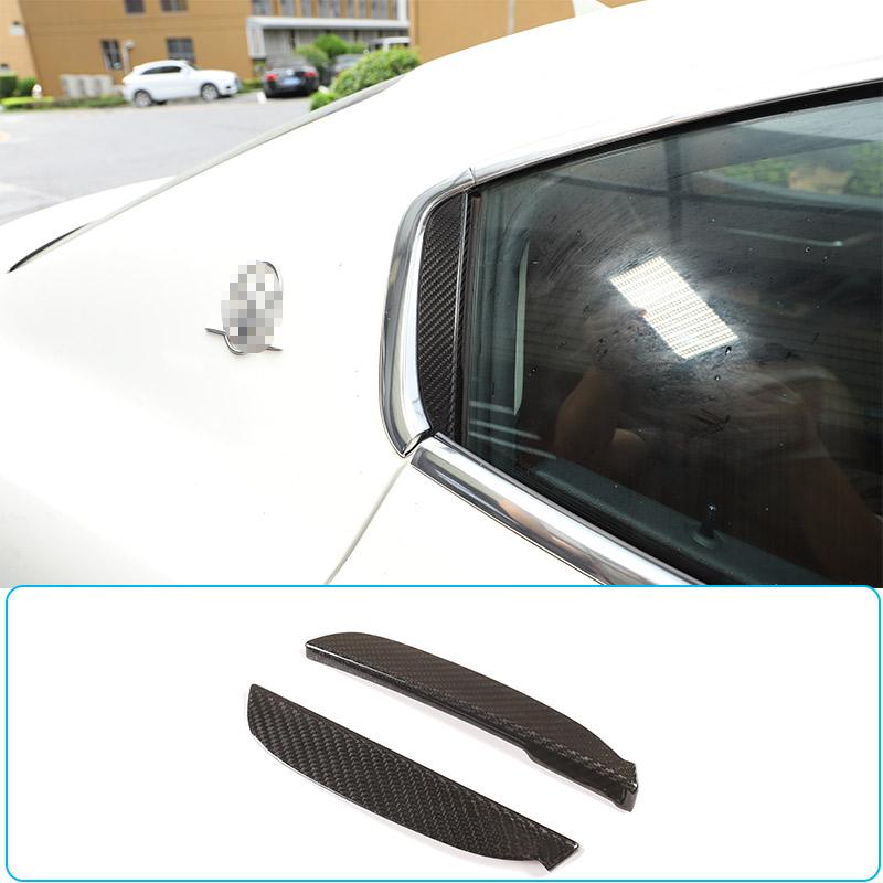 

Real Carbon Fiber Car Window B C Pillar Sticker Decor Covers For Maserati Ghibli 2014-2026 Car External Accessories