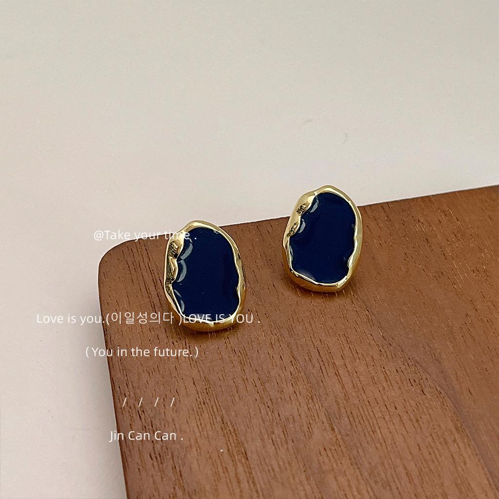 

Haze blue ~ высококачественные серьги-подвески из серебра 14 карат с игольчатым покрытием, геометрической формы, серьги-подвески для женщин