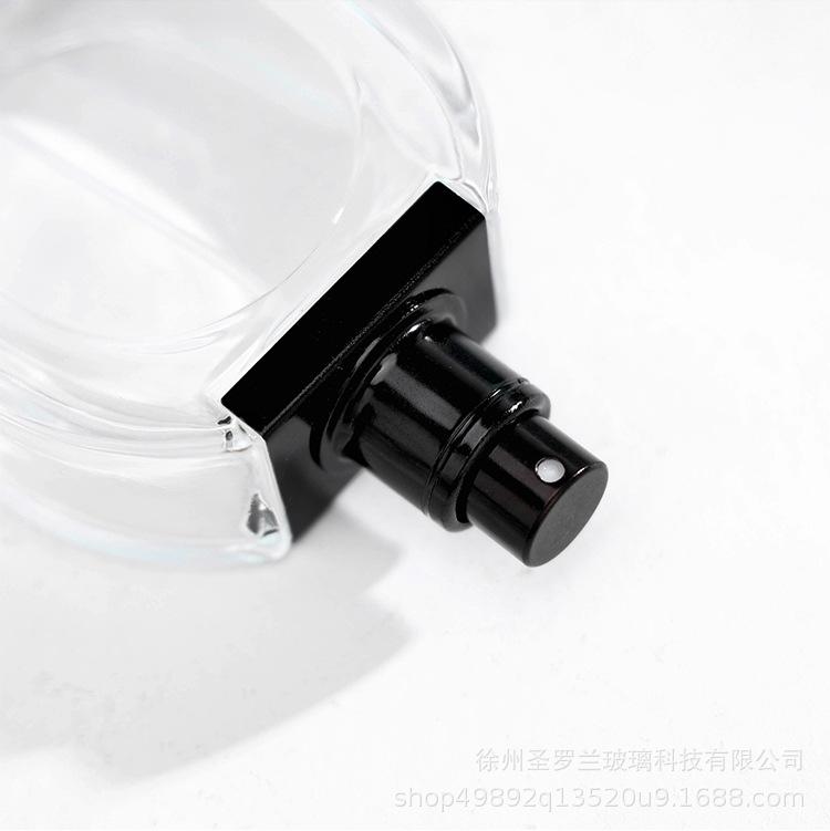 30/50/80ml Klare Glasparfümflasche, Leerer Sprühzerstäuber mit 15mm Hals, Tragbarer Nachfüllbarer Reisebehälter