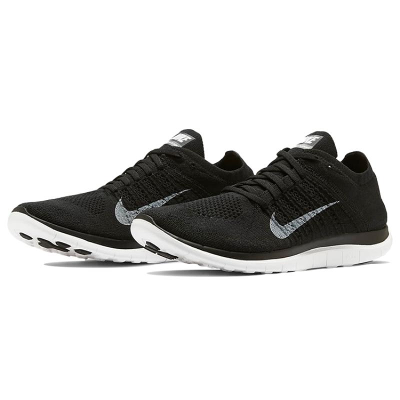 Nike Free 4.0 Flyknit 'Black White Grey' Sneakers 631053-001