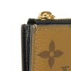 Used 12564 Card Case Porte Carte Romy M81912 7943 Current LV Circle RFID IC Chip Monogram Reverse Brown Unisex from