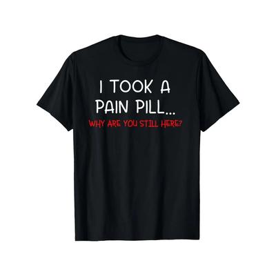 Europäische Größen Herren Lustiges Sarkastisches Grafik-T-Shirt Rundhals Kurzarm-T-Shirt Freizeitkleidung für Reisen & Weihnachtsgeschenke Ganzjahres-Passform