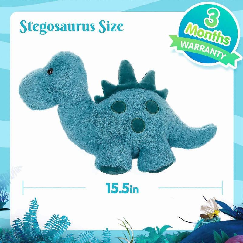 Small Dinosaur Doll Plush Toys, Stegosaurus Plush Toys, Blue