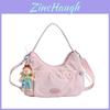 Fashion Nylon Single Shoulder Bag For Women With Zipper Closure And Mobile Pocket
