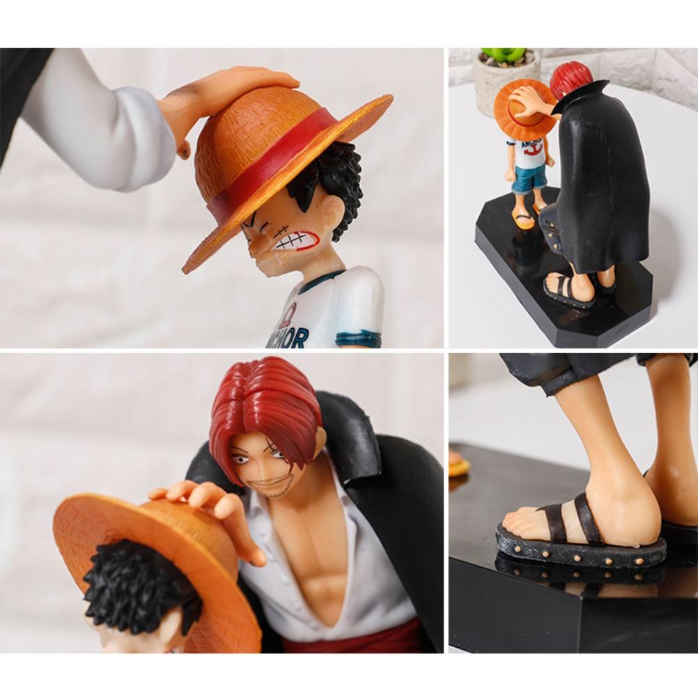 One Piece Luffy & Shanks Figure Car Dashboard Ornament Toy