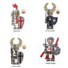 Kinder Bausteine Spielzeug X0348 Mittelalterliche Tempelritter Kaiserlicher Goldener Ritter Kampf Priester Figur