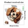 Cute Dog Toilet Stickers Bathroom Decoration Stickers Door Stickers Wall Waterproof Self-adhesive Decals