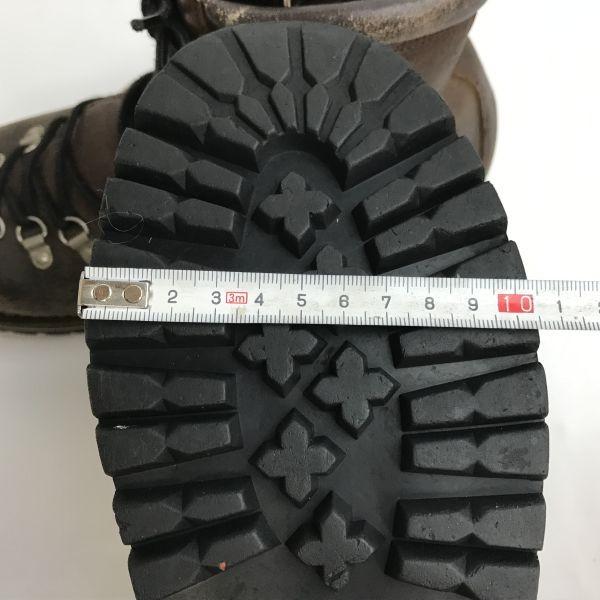 USED/OGURA JAPAN PITON heavy leather trekking mountain boots 25.5-26 brown Japan 80s-90s?