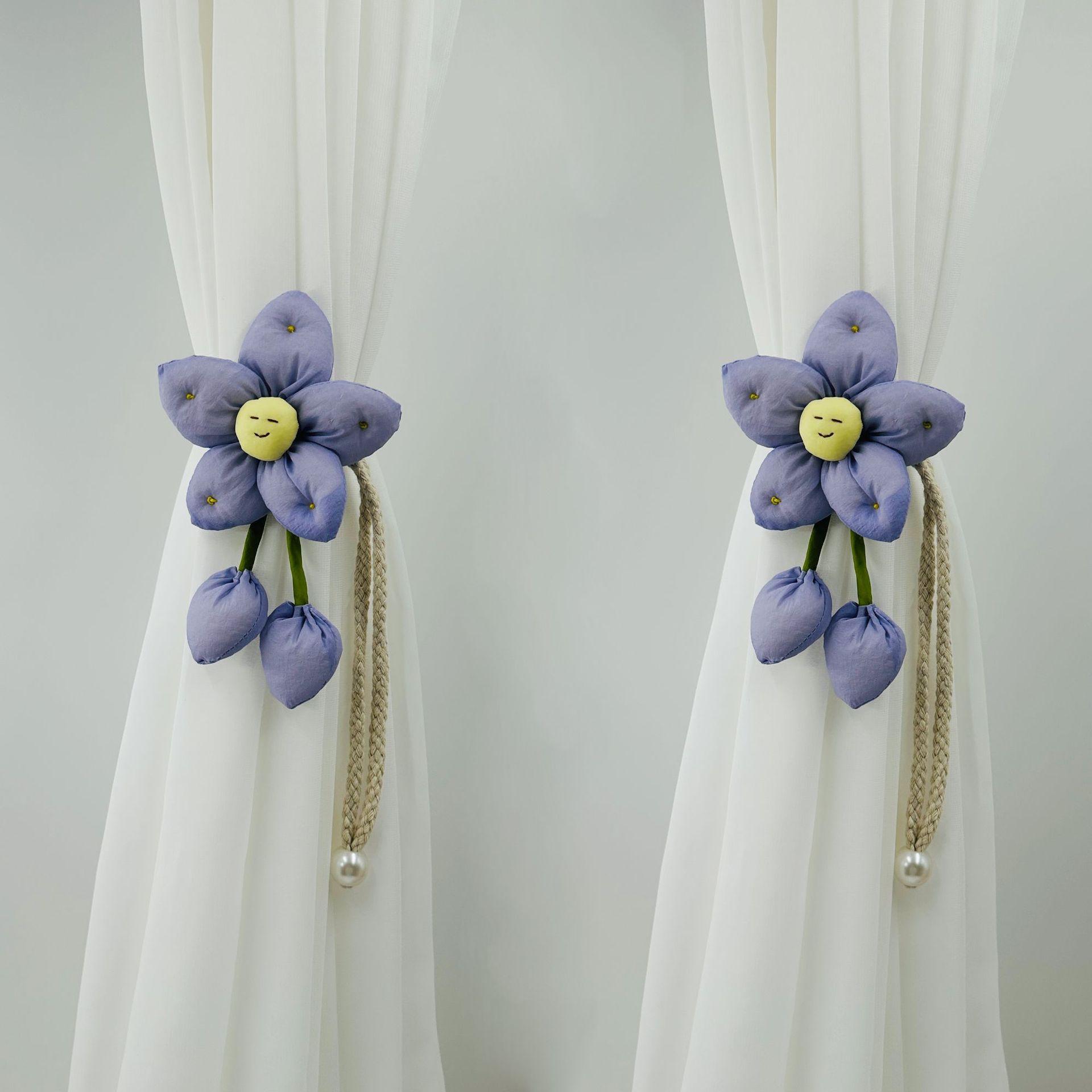 

Маленькие цветочные ювелирные аксессуары Тканевый объемный подсолнух Аксессуары для детской одежды Цветок Хлопок Тюльпан Скандинавский стиль лаванды фиолетового