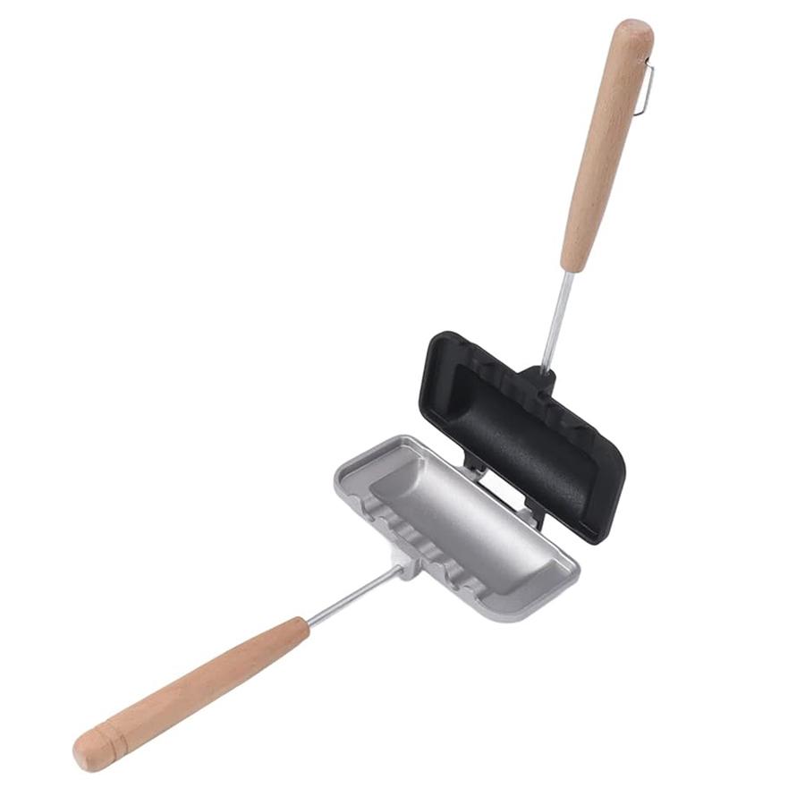 Sandwich Maker Pan Double-Sided Sandwich Baking Pan Grilled Cheese Maker Nonstick Sandwich Maker Flip Grill Pan for Breakfast