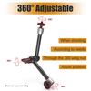 Clamp W/ 1/4in And 3/8in Thread And 9.8 Inches Adjustable Friction Power Articulating Arm With 1/4in Thread Screw For LCD Monitor/LED Lights