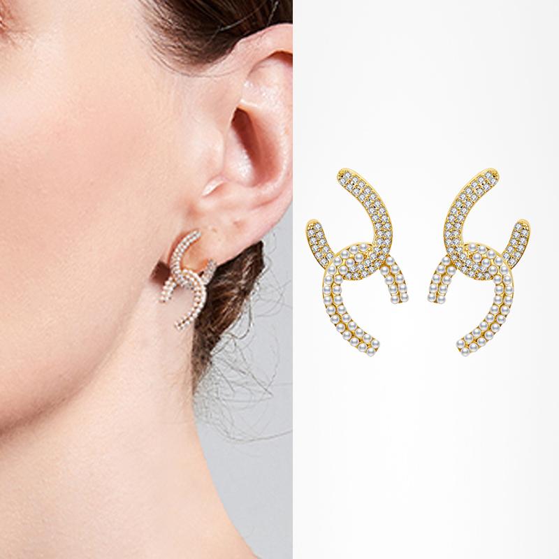 

Элегантные серьги-капли с крестом и цирконием для женщин, готические модные серьги с жемчугом и кристаллами, женские корейские ювелирные изделия, аксессуары для ушей, подарок