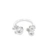 Open-ring Women's Premium Luxury Style Finger Ring with A Small and Unique Design, Featuring A Fashionable and Individualistic Look.