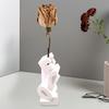 3D-gedruckte LOVE-Vase Kunststoff-Blumenvase Moderne Handskulptur Dekorative Vase für Tischmittelstück Hochzeit Wohnzimmer Büro Heimdekoration