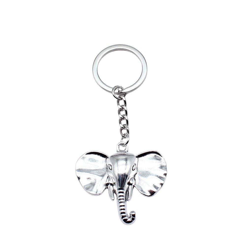 Pendants Elephant Charm Keychain Animal Theme Key Ring 28mm