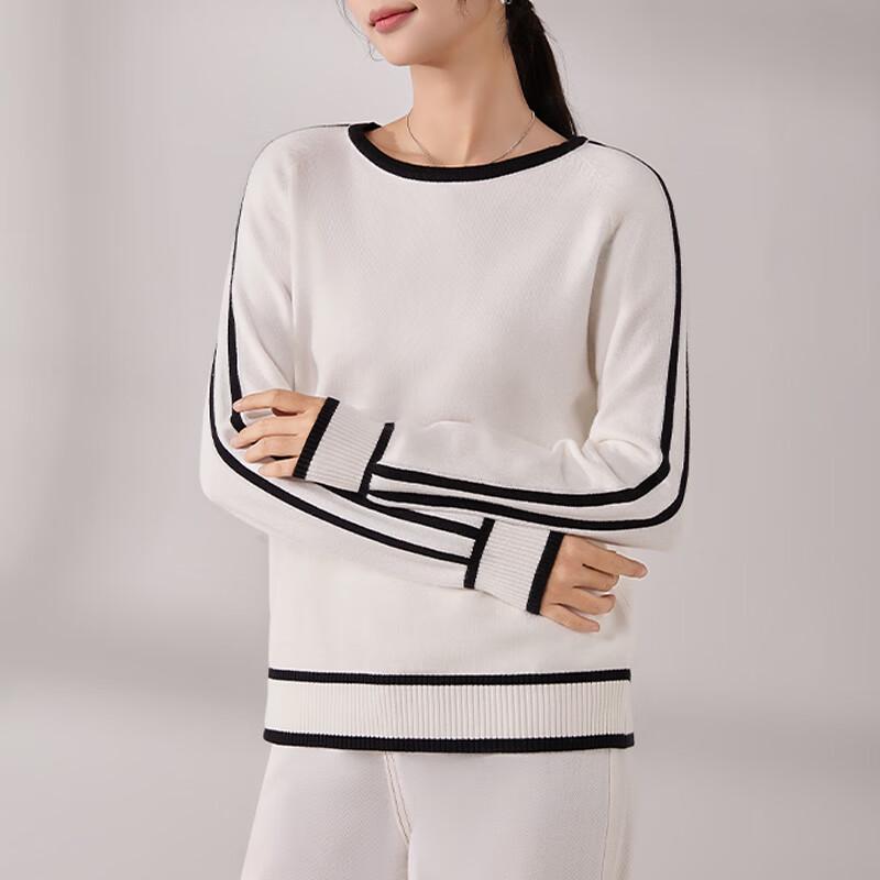 Yu Zhaolin Women's Long Sleeve Crew Neck Knit Pullover