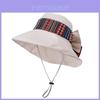 Bohemian Style Floppy Hat With Breathable Cotton For Summer Outdoor Travel